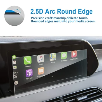 За Hyundai Palisade 2020 2021 Kona 2019+ 10.25-инчов GPS навигация контакт екран протектор дисплей закалено стъкло филм