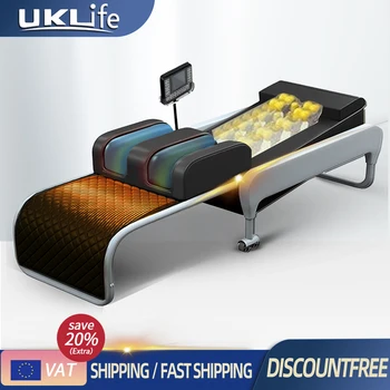 UKLife Home Office алуминиева сплав горещ компрес масаж легло гореща moxibustion крак въздушна възглавница луксозен масаж стол масаж диван