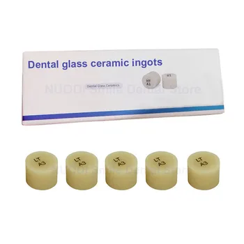 Стоматологична стъклокерамика Преса за леене на блокове Emax Dental Disilicate Lithium CAD CAM Block 5 бр. HT / LT за инкрустация на короната на фасетите за зъби