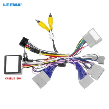 LEEWA Car 16pin захранващ кабел адаптер с канбус за Honda Fit / HRV 2022 (Югоизточна Азия) монтаж главата единица