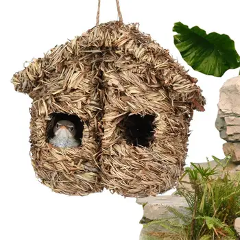 Изкуствени птици Гнездо Устойчиви на атмосферни влияния клетки Птици Къща за открито Врабче Папагал Сврака Птици Гнездо Къща за дърво Веранда Начало