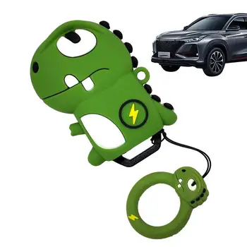 Soft Dinosaur Dragon силиконов калъф за кола Калъф за калъф Чанта за кола Ключ Протектор за ключове Cover Аксесоари за кола