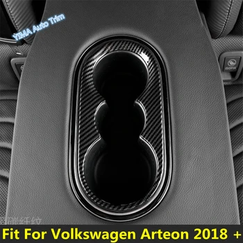  Климатик за кола AC вентилационен отвор / задна седалка Държач за водна чаша Cover Trim за Volkswagen Arteon 2018 - 2020 Интериорни аксесоари