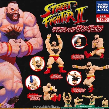 TOMY Gashapon Gacha капсула Toy Streetes Fighteres Mortales Kombates Zangiefes Моделиране орнаменти модел играчка