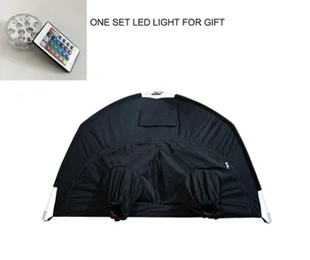 Darkroom Large Format Camera Film Wet Plate Film Changing Tent Bag w / LED Light