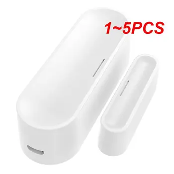 1 ~ 5PCS Smart Wifi сензор за врати -FI Безжична връзка Предпазител на вратата Windows сензор USB захранване Свързана аларма с повече