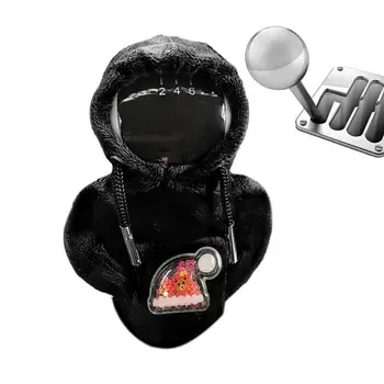 Gear стик качулка Коледа-тема Hoodie пуловер за кола Shifter регулируеми и стилни Shift копче капак автомобилни аксесоари