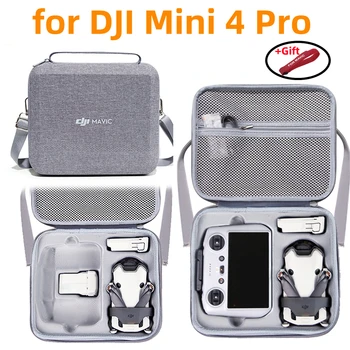 Чанта за рамо за DJI Mini 4 Pro All-in One интегрирана чанта за съхранение Сива преносима кутия за DJI Mini 4 Pro кутия за аксесоари