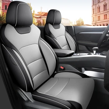 Custom Fit Car Accessories Seat Covers Висококачествена кожа, специфична за Geely Boyue с преден и заден пълен комплект