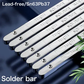 Solder Bar Висока чистота Висока яркост Sn63 Ниска точка на топене Калай бар калай блок потапяне заваряване висока устойчивост на окисляване 500g