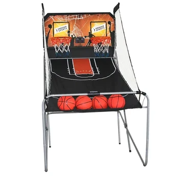 Баскетболна машина за стрелба Сгъваема кошница Спаринг Двойна игра Shot оборудване точкуване баскетбол стрелба машина