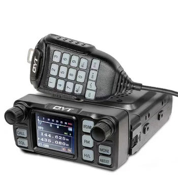 QYT KT-5000 Автомобилен радио разделен панел 25W 10KM VHF UHF Dual Band VOX Mini Color FM Mobile Walkie Talkie Self Drive Tour
