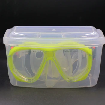 1PC Прозрачен калъф за очила за гмуркане с шнорхел Твърд пластмасов водолазен водолазен маска за съхранение Кутия за съхранение на очила за плуване Контейнер за защита на очилата