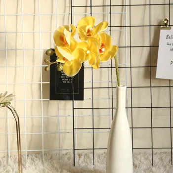 5 глава изкуствена пеперуда орхидея филм Phalaenopsis растение бонсай сватба цвете подреждане декорация INS цвете дома декор
