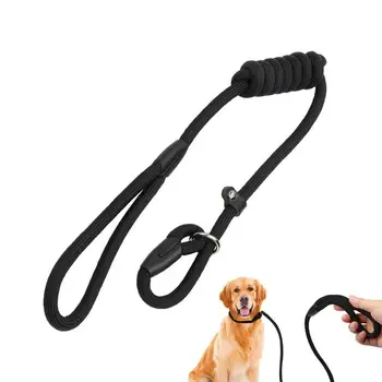 Обучение на кучета Каишка за обучение на кучета с удобна яка Силно тягово въже Удобна дръжка Трайна каишка за ходене