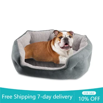 Canine Creations Arlee Cozy Oval Round Cuddler Dog Bed - Мемори пяна - устойчива на дъвчене - средна, голяма