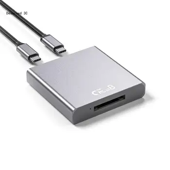 R9CB CFExpress четец на карти тип B адаптер с USB 3.2 Gen2 10Gbps скорост за телефон