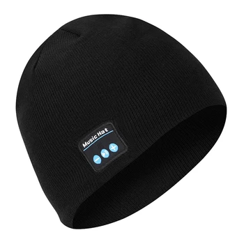 RISE-плетена Bluetooth шапка за слушалки Мъжка дамска спортна безжична слушалка за спортни игри на открито Музикална шапка Cap Bluetooth слушалки