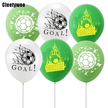 Футболни балони гирлянди банер торта топър футбол парти доставки сватба рожден ден парти декорация бебе душ хелий globos
