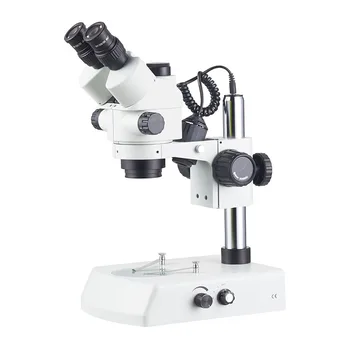 SZM7045NT-B2L 7x-45x парфокална LED светлина тринокулярна 48Mp 4K камера видео стерео мащабиране микроскоп