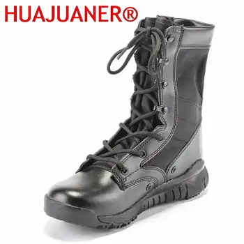Ултралеки мъже Армейски ботуши Обувки на открито Обувки в джунглата Мъж Жени Военни Тактически ботуши до глезена Дишаща борба Пустинни ботуши Туризъм