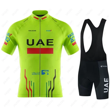 2024 ОАЕ Колоездене облекло човек лято къс ръкав пътен велосипед спортно облекло дишаща планински велосипед потници комплект Ropa Ciclismo Hombre