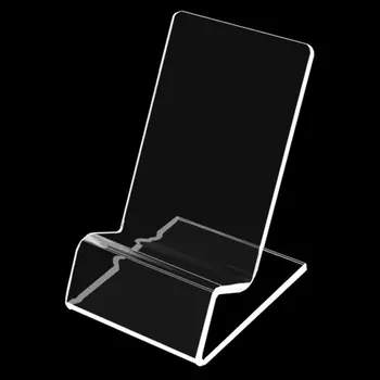 Акрилни мобилен телефон изложбена стойка визитка багажник дисплей офис канцеларски скоба консумативи телефон изложбена стойка