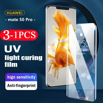 3/2/1Pcs UV светлинен втвърдяващ филм За Huawei P60 Art mate 50 pro 9D защитен мате 40 RS 40E P40 P50 30 30E P30 pro плюс Не стъкло