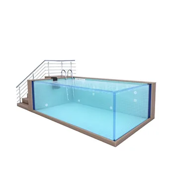 AUPOOL 2040L+ Прозрачен акрилен плексиглас мебели луксозен открит плувен басейн