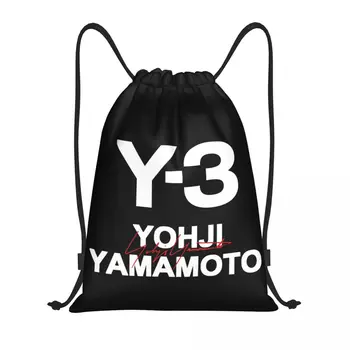 Персонализирана Yohji Yamamoto шнур чанта жени мъже лека спортна фитнес раница за съхранение