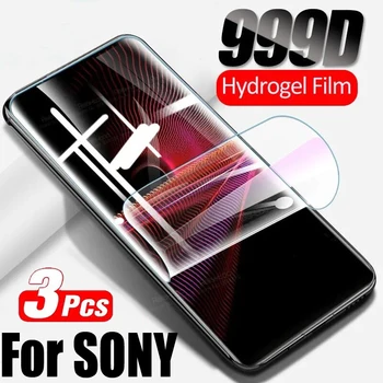 3PCS Прозрачен хидрогелен филм за Sony Xperia 10 5 1 II III IV Протектор за екран за Xperia 10 III Lite Pro-I 1V 2023 Защитно фолио