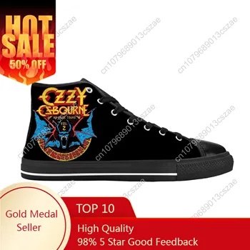 Ozzy Osbourne Rock Band Music Horror Gothic Cool Casual Cloth Shoes High Top Удобни дишащи 3D печат Мъже Дамски маратонки