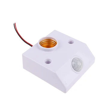  Фасунга за лампа с PIR сензор за движение Превключвател крушка гнездо AC 90V-250V интелигентен превключвател Нов