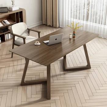 Nordic Wood Solid Office Desk Minimalist Modern Ideas Professional Work Desk Tables Standing Scrivania Computer Decoration У дома