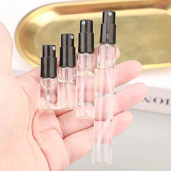 1Pcs 2ml 3ml 5ml 10ml мини преносим парфюм бутилка спрей за многократна употреба козметична проба стъкло бутилиране празен контейнер