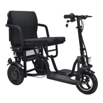 3 колела сгъваема мобилност скутер възрастни ритник мотопед E инвалиди s електрически триколки за продажба