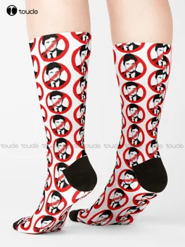 Cancel Тъкър Тъкър Карлсън Анти Тъкър Карлсън чорапи Дамски футболни чорапи Унисекс възрастни тийнейджърски младежки чорапи 360° подарък за цифров печат