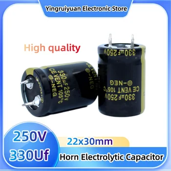 250V330Uf рог електролитен кондензатор превключване захранващ адаптер инвертор 22X30 5PCS