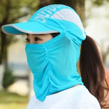 Защита на врата Защита на врата Слънчева капачка UV защита Подвижна шапка с широка периферия Бързо сушене Cool Face Shield Cap Открит спорт