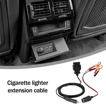 Автомобилна запалка сплитер захранващ адаптер автоматично зарядно сплитер автомобилни цигарена запалка разширение кабел батерия терминал клип
