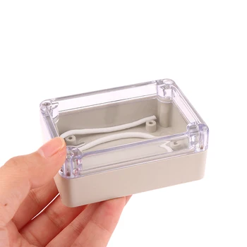 1Pc Пластмасова водоустойчива прозрачна външна алармена кутия Модул за сигурност на корпуса Shell DIY Project Electronic Box