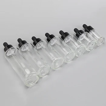 10ml-100ml капкомер бутилка тръби прозрачно стъкло ароматерапия течност за етерично масажно масло пипета за многократно пълнене бутилки контейнер