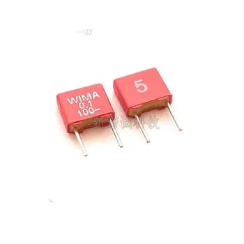 10PCS/WIMA 104 100V 0.1UF 100V 100nF MKS2 Pitch 5 аудио кондензатор