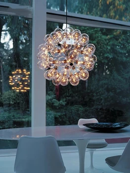 скандинавски дизайнер Taraxcum прозрачно стъкло балон лампа LED декоративен полилей бар вила хол творчески осветително тяло