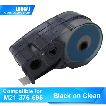 1/5/10pk M21-250-595-CL Етикет лента Maker мастило касета черен на бял винил за Брейди BMP21-PLUS, LABPAL етикет принтер