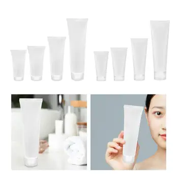 6Pcs грим проба мек контейнер тръба бутилка за многократна употреба ясни козметични контейнери за сплит шампоан за почистване на лицето сапун за ръце