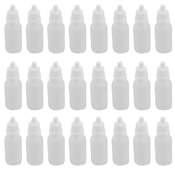 100PCS 15Ml Празни пластмасови изстискващи капкомер бутилки Eye Liquid Dropper Бутилки за многократна употреба