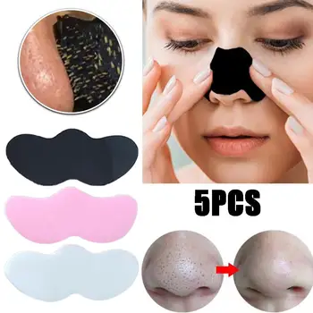 Унисекс Черна точка Премахване на маска Пилинг Ленти за нос Дълбоко свиване на кожата на носа Премахване на грижа за главата Patch маска Почистващи стикери Pore Bl A4S4