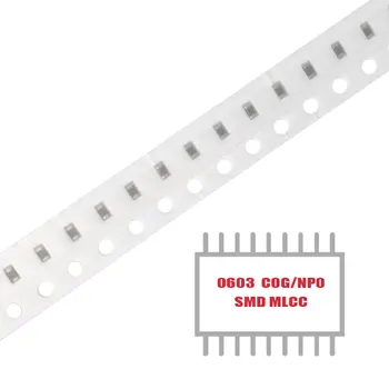 MY GROUP 100PCS SMD MLCC CAP CER 2.9PF 100V NP0 0603 Многослойни керамични кондензатори за повърхностен монтаж в наличност