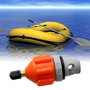 Адаптер за въздушен клапан Преобразуватели на инфлацията Надуваеми резервни части за аксесоари за лодки Износоустойчив конвертор на помпа оранжев